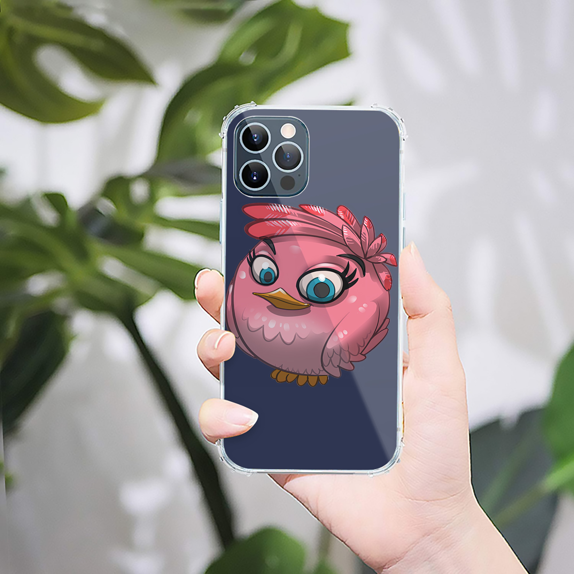 （画像用） Angry Birds アングリーバード 【iPhone 12シリーズ対応】透明スマホケース（クリアソフトケース）